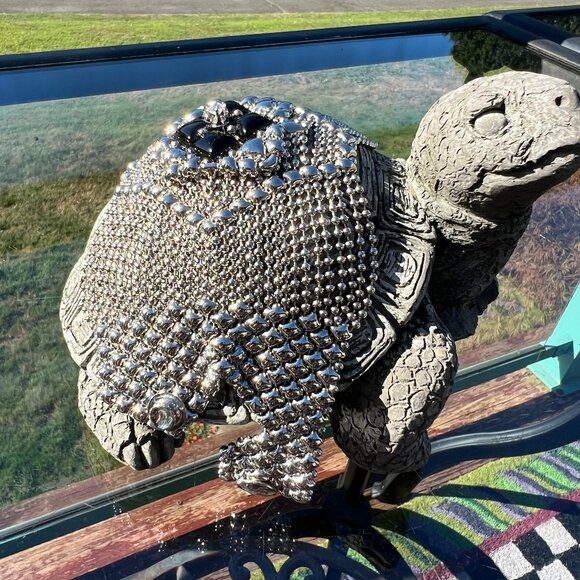 Gorgeous Unique Surgio Gutierrez Liquid Metal & Onyx Framed Zircon Bracelet - Picture 3 of 15